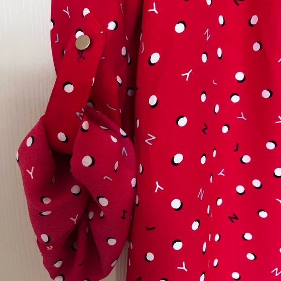Jones New York Signature Long Sleeve Top, Red, Size XS, Pre-owned - Picture 5 of 11